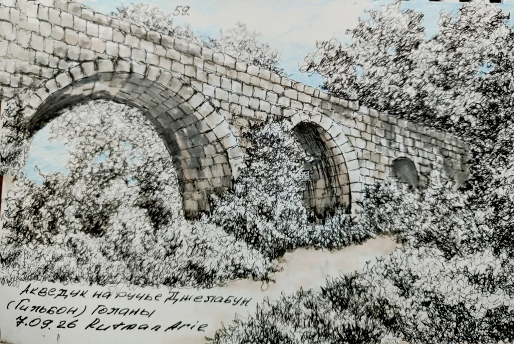 גרָפִיקָה. עט דיו, צבעי מים