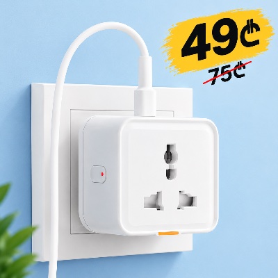 ⚡ תקע / מתאם חכם 3500W (תקע חכם)